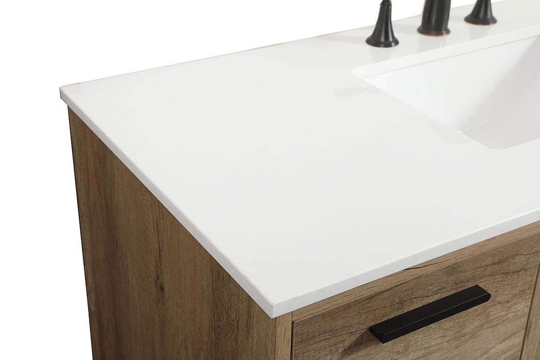 Elegant Bathroom Vanity - Natural Oak (VF47048NT)