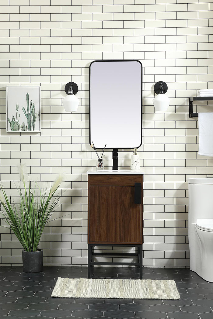 Elegant Bathroom Vanity - Walnut (VF48818MWT)