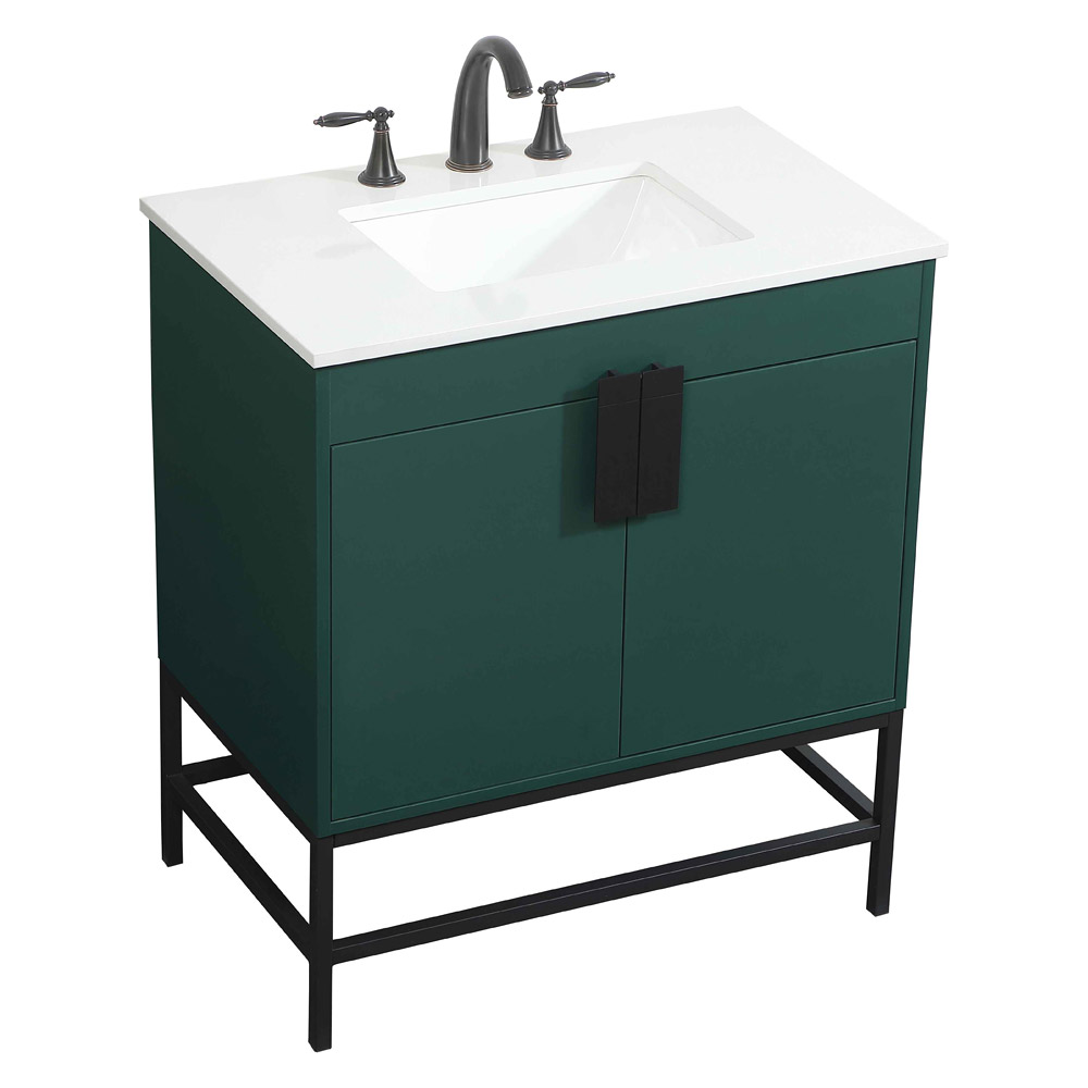 Elegant Bathroom Vanity - Green (VF48830MGN)