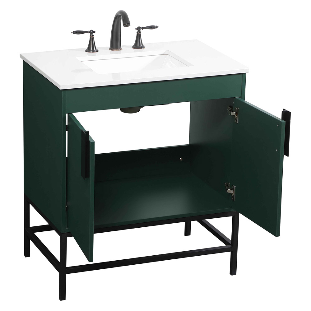 Elegant Bathroom Vanity - Green (VF48830MGN)