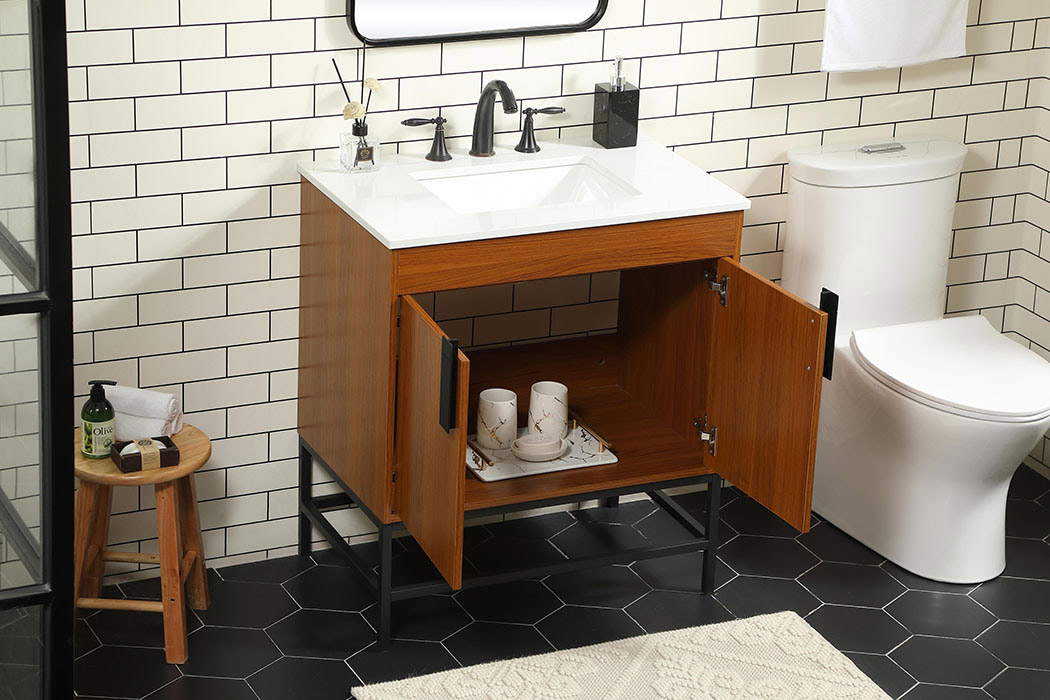Elegant Bathroom Vanity - Teak (VF48830MTK)