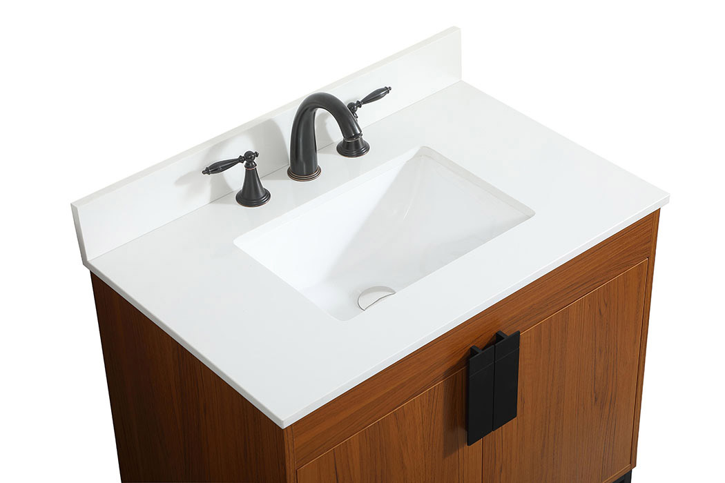 Elegant Bathroom Vanity - Teak (VF48830MTK-BS)