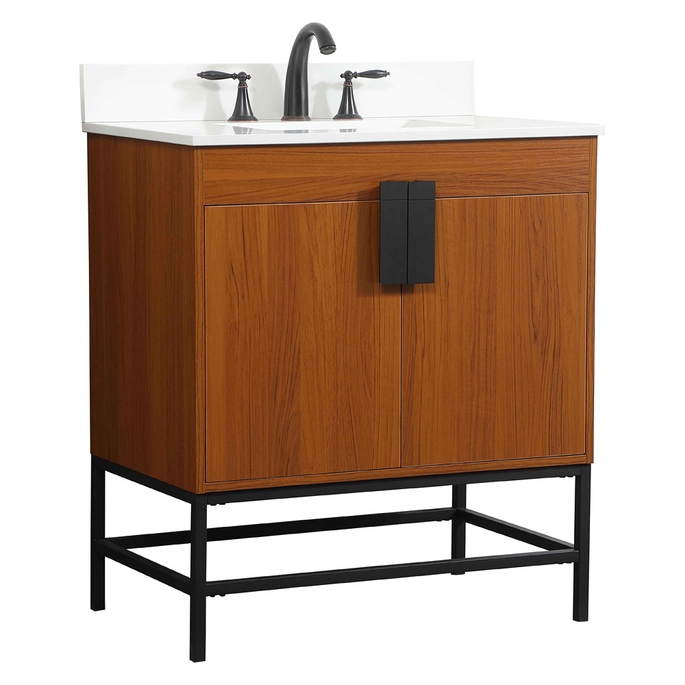 Elegant Bathroom Vanity - Teak (VF48830MTK-BS)