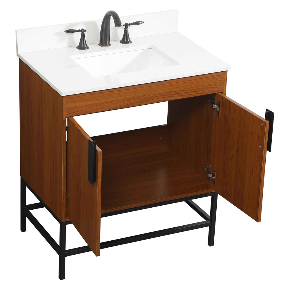 Elegant Bathroom Vanity - Teak (VF48830MTK-BS)