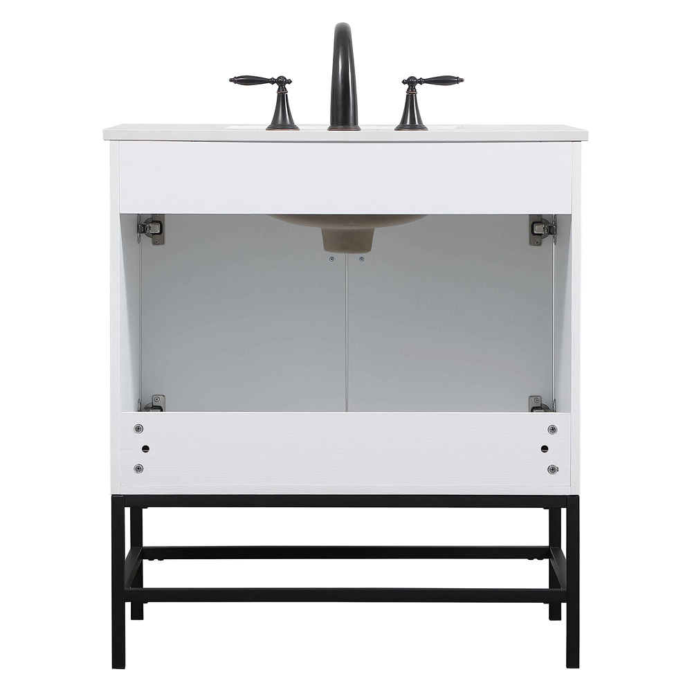 Elegant Bathroom Vanity - White (VF48830MWH)