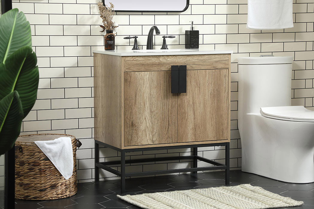 Elegant Bathroom Vanity - Natural Oak (VF48830NT)