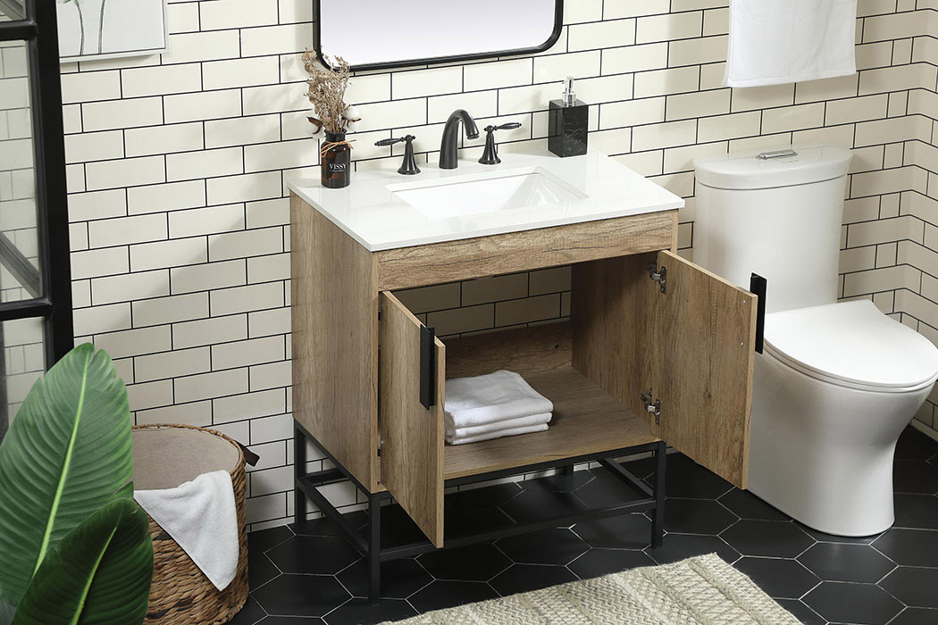 Elegant Bathroom Vanity - Natural Oak (VF48830NT)