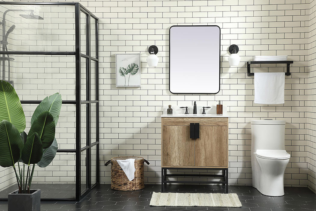 Elegant Bathroom Vanity - Natural Oak (VF48830NT-BS)