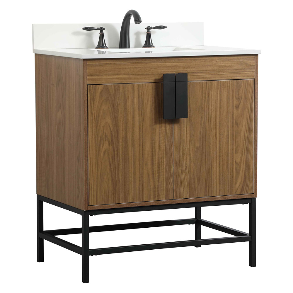 Elegant Bathroom Vanity - Walnut Brown (VF48830WB-BS)