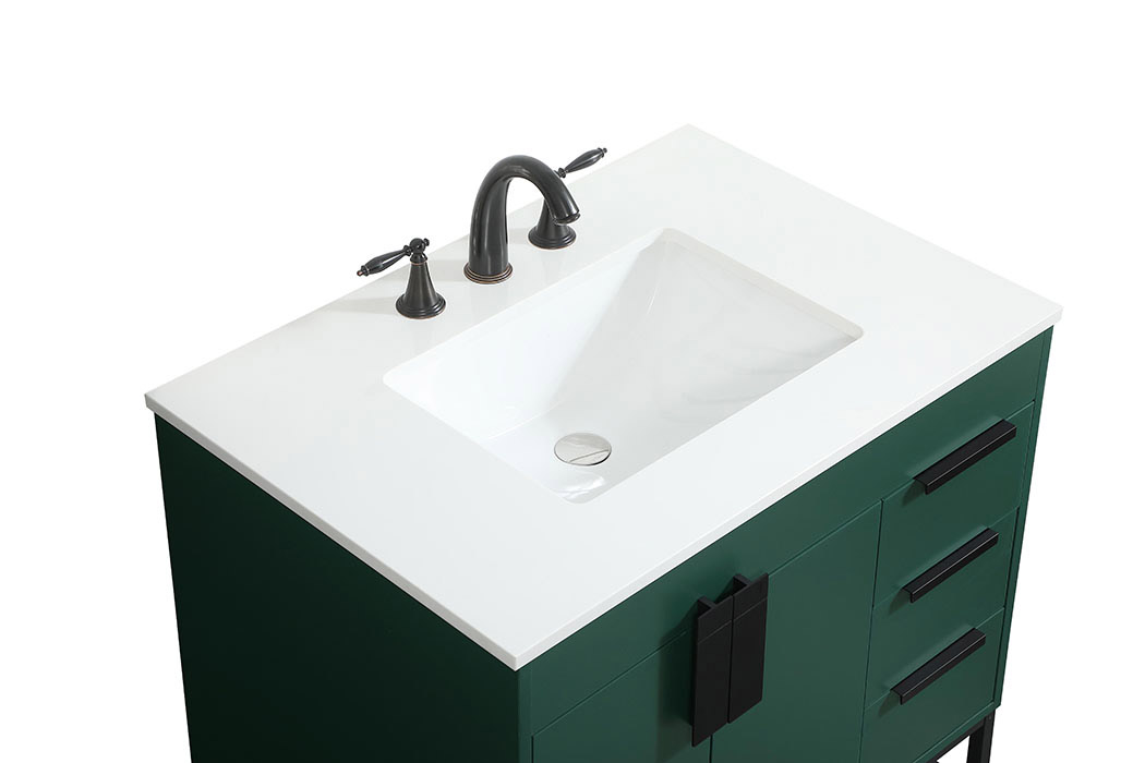 Elegant Bathroom Vanity - Green (VF48832MGN)