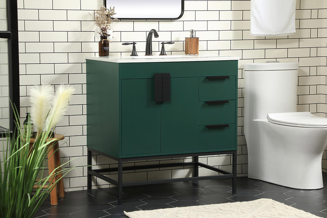 Elegant Bathroom Vanity - Green (VF48832MGN)
