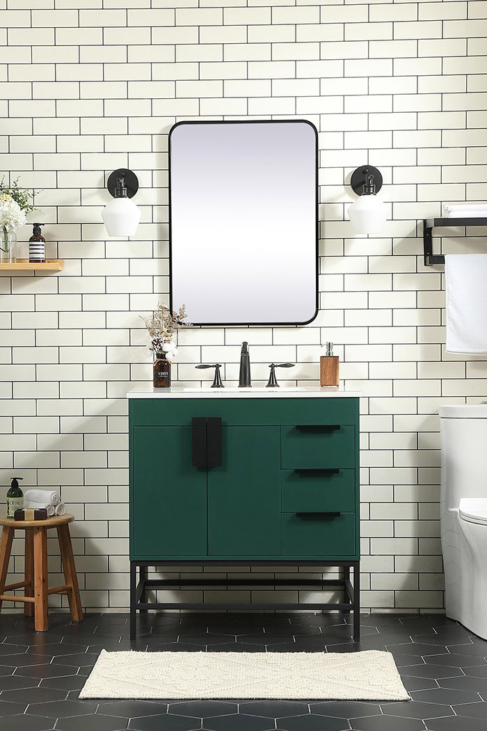 Elegant Bathroom Vanity - Green (VF48832MGN)