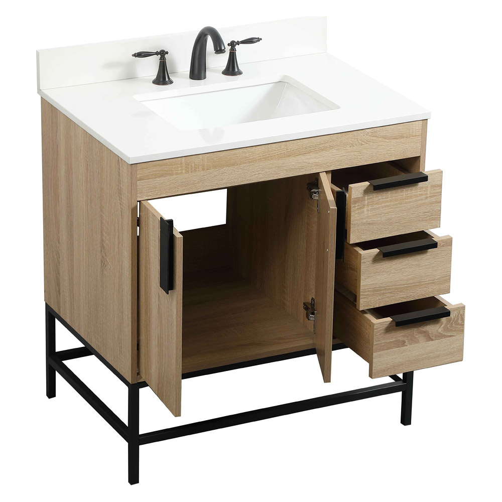 Elegant Bathroom Vanity - Mango Wood (VF48832MW-BS)