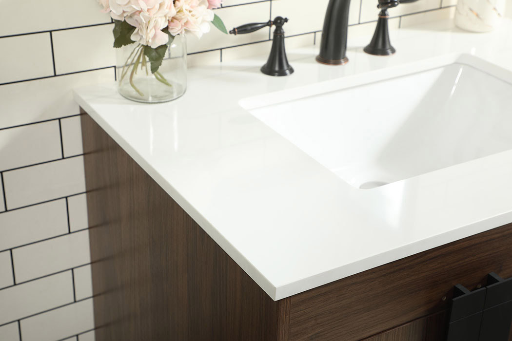 Elegant Bathroom Vanity - Walnut (VF48832MWT)