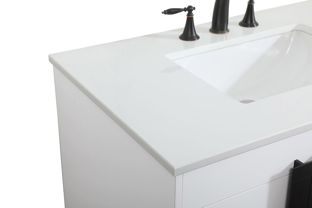 Elegant Bathroom Vanity - White (VF48836MWH)