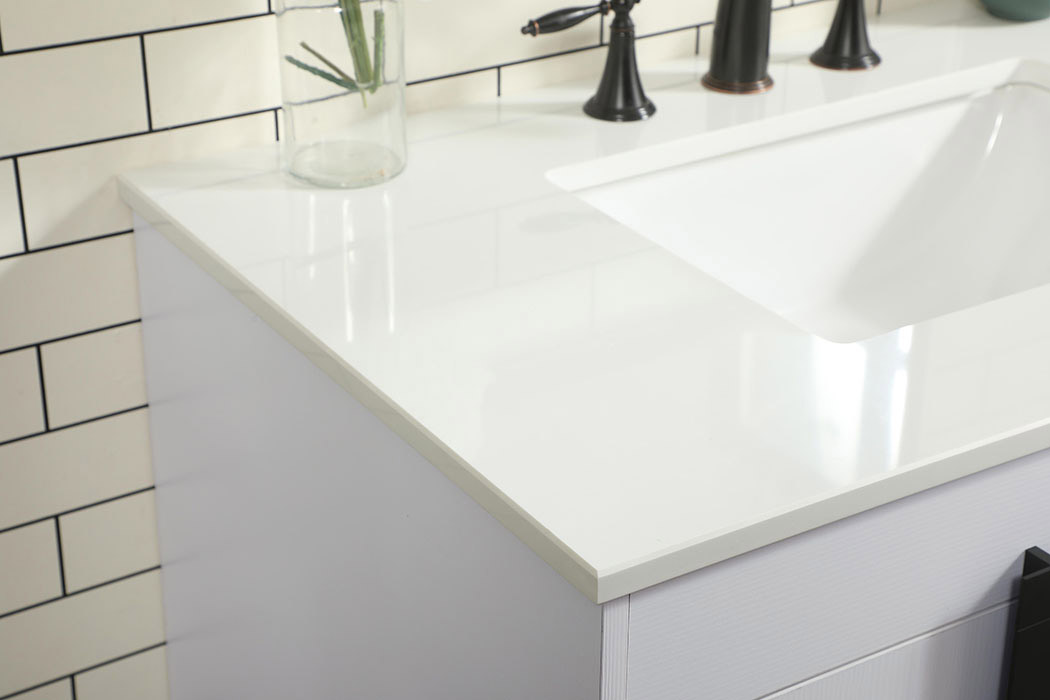 Elegant Bathroom Vanity - White (VF48836MWH)