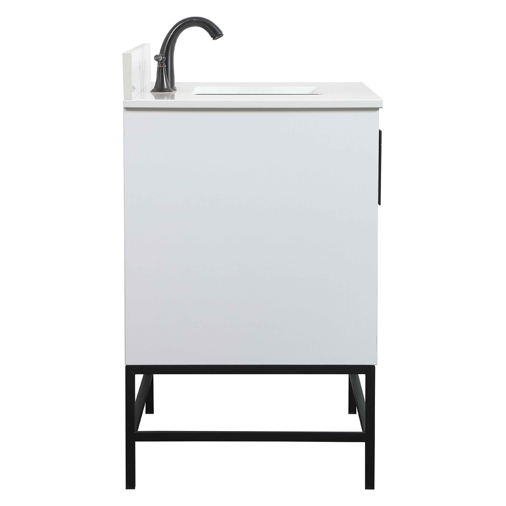 Elegant Bathroom Vanity - White (VF48836MWH-BS)