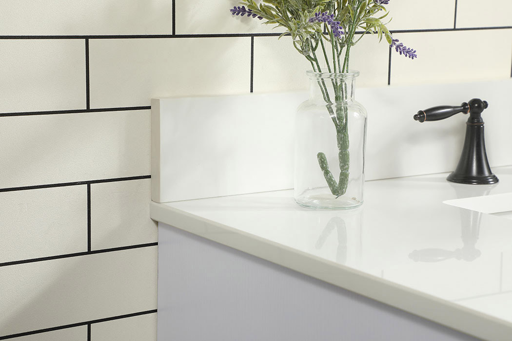 Elegant Bathroom Vanity - White (VF48836MWH-BS)