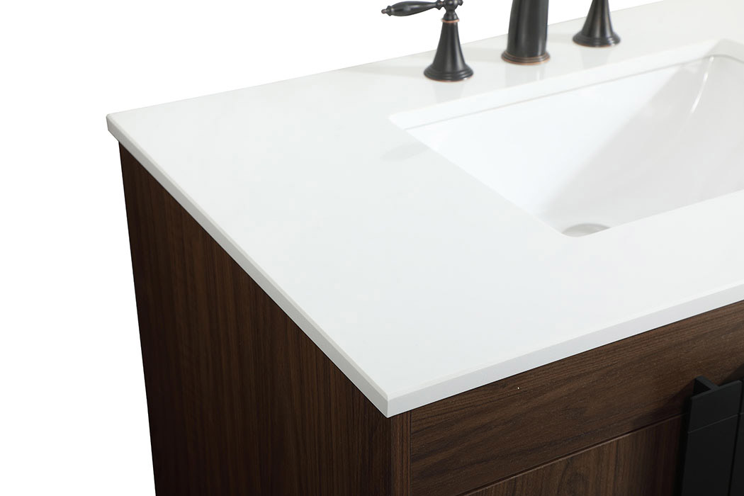 Elegant Bathroom Vanity - Walnut (VF48836MWT)