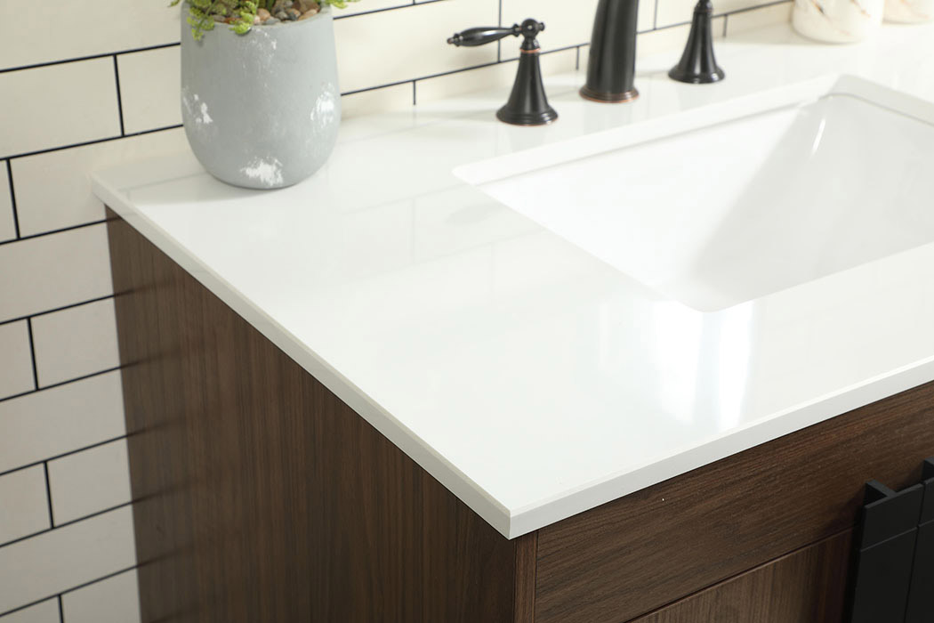 Elegant Bathroom Vanity - Walnut (VF48836MWT)