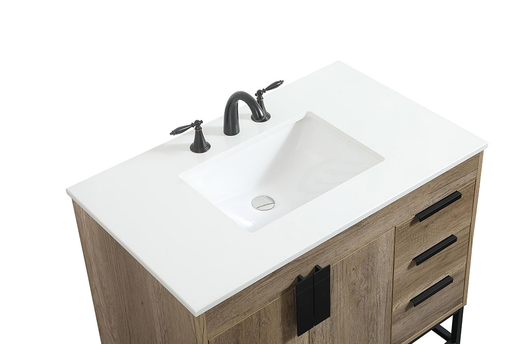 Elegant Bathroom Vanity - Natural Oak (VF48836NT)