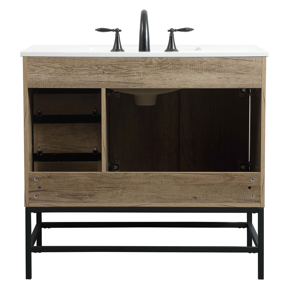 Elegant Bathroom Vanity - Natural Oak (VF48836NT)