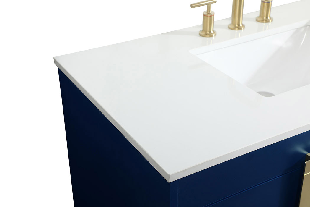 Elegant Bathroom Vanity - Blue (VF48842MBL)