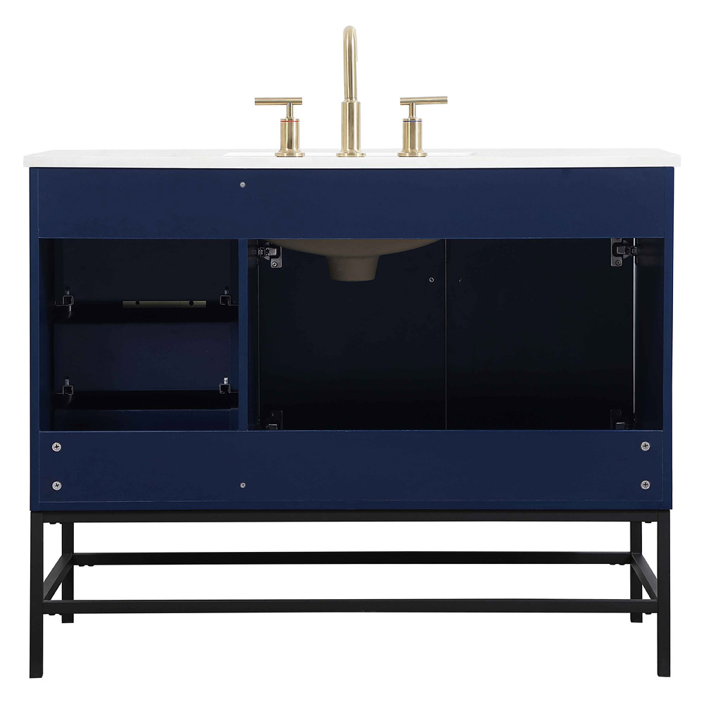 Elegant Bathroom Vanity - Blue (VF48842MBL)