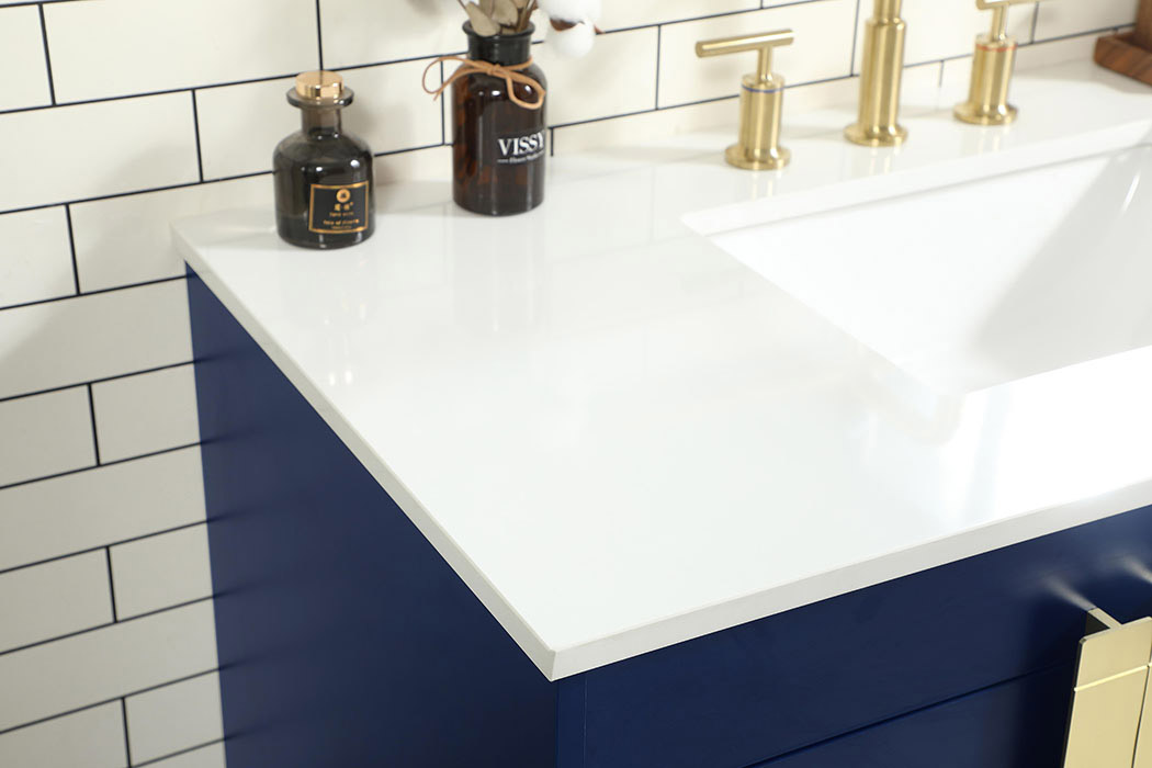 Elegant Bathroom Vanity - Blue (VF48842MBL)
