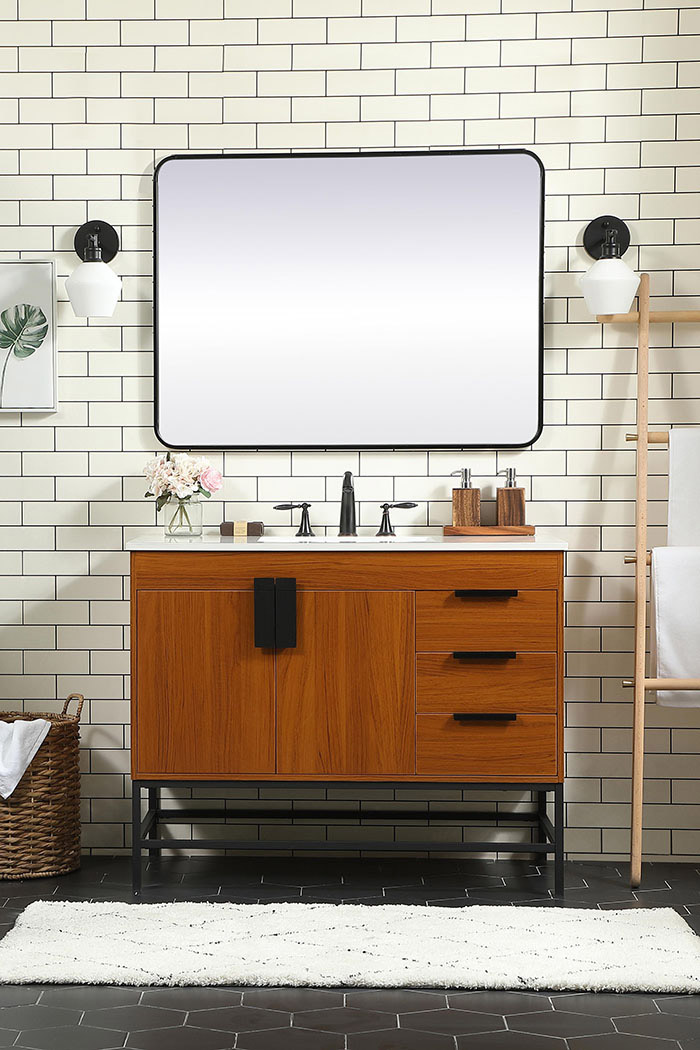 Elegant Bathroom Vanity - Teak (VF48842MTK)