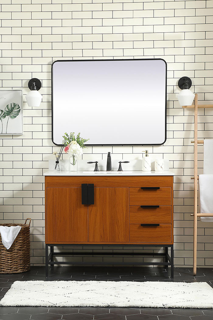Elegant Bathroom Vanity - Teak (VF48842MTK-BS)