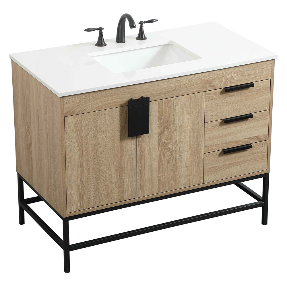 Elegant Bathroom Vanity - Mango Wood (VF48842MW)