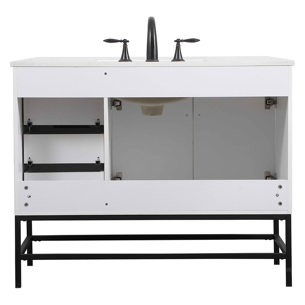 Elegant Bathroom Vanity - White (VF48842MWH)
