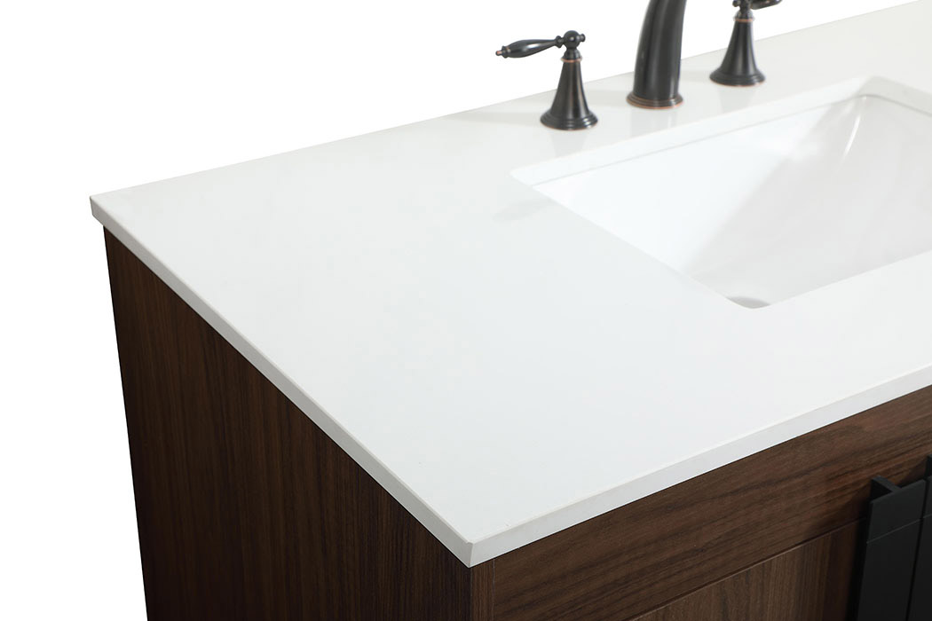 Elegant Bathroom Vanity - Walnut (VF48842MWT)