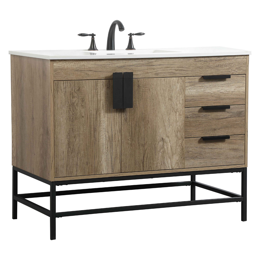 Elegant Bathroom Vanity - Natural Oak (VF48842NT)