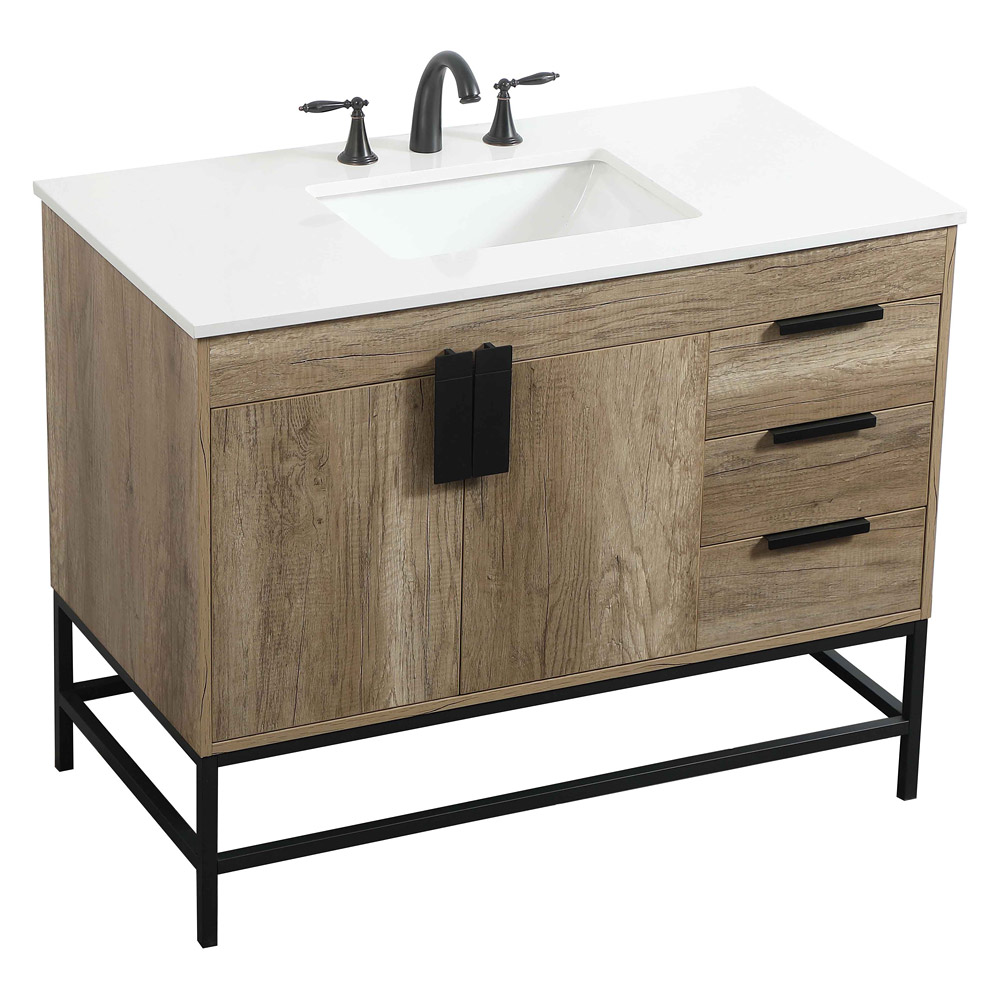 Elegant Bathroom Vanity - Natural Oak (VF48842NT)