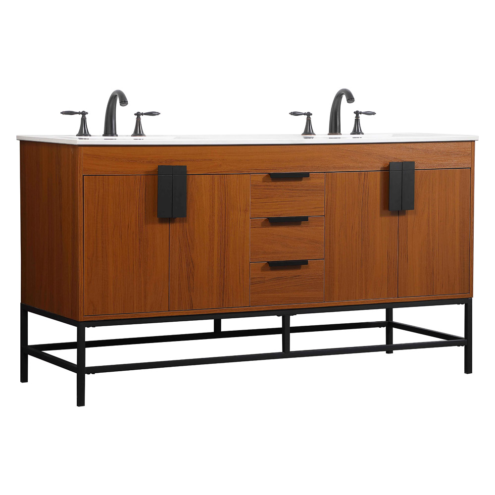Elegant Bathroom Vanity - Teak (VF48860DMTK)