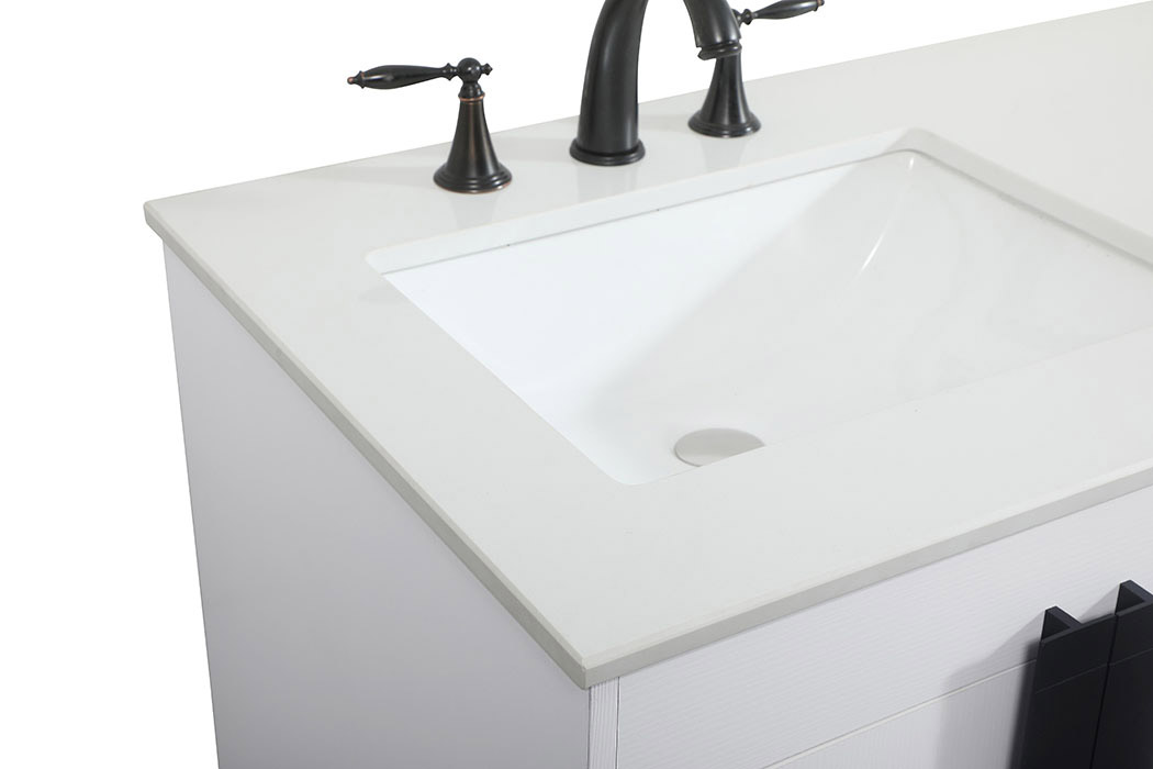 Elegant Bathroom Vanity - White (VF48860DMWH)