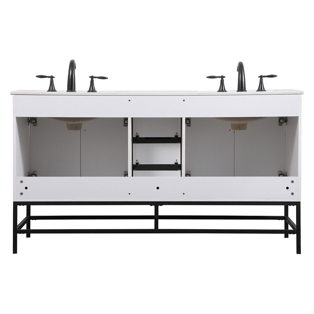 Elegant Bathroom Vanity - White (VF48860DMWH)