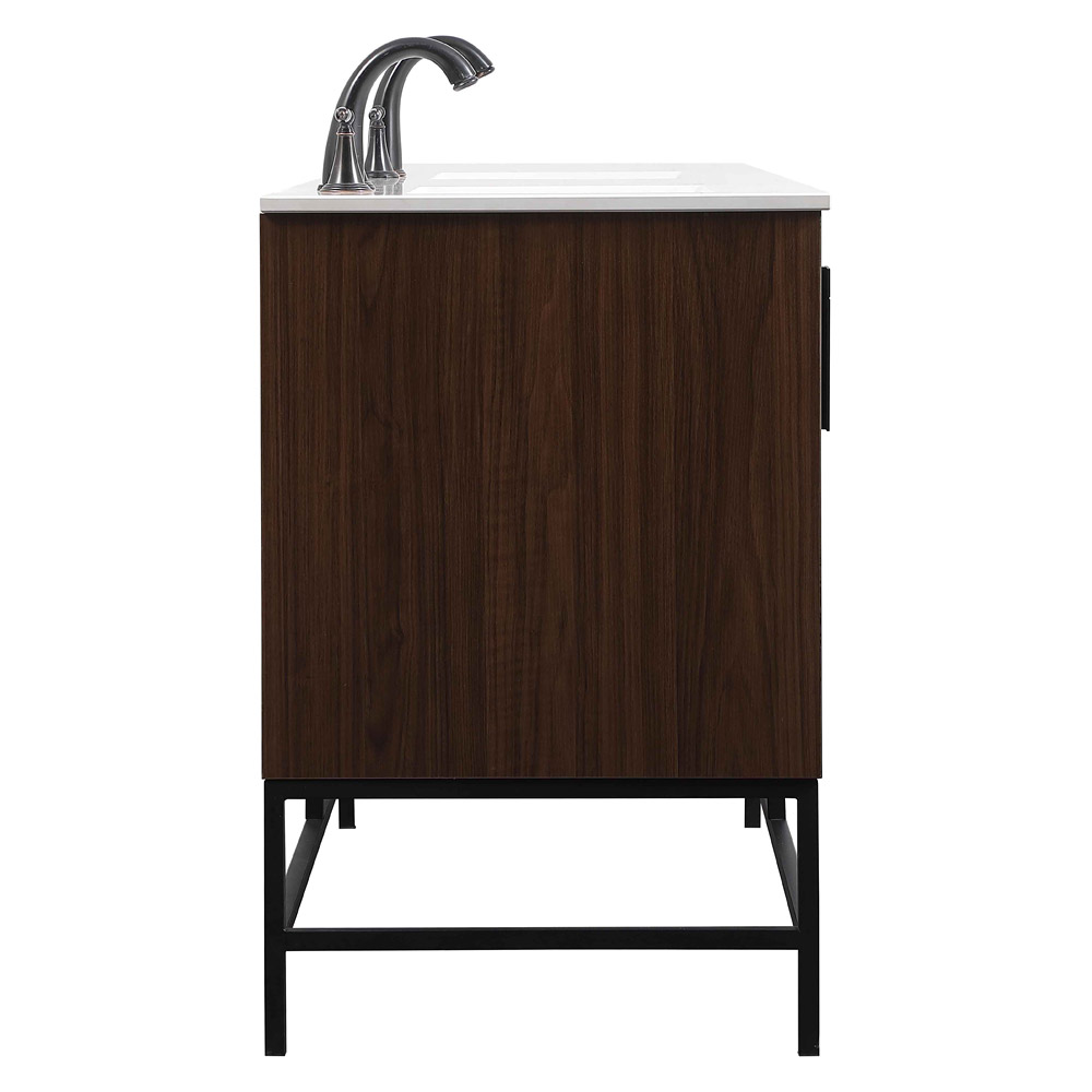 Elegant Bathroom Vanity - Walnut (VF48860DMWT)
