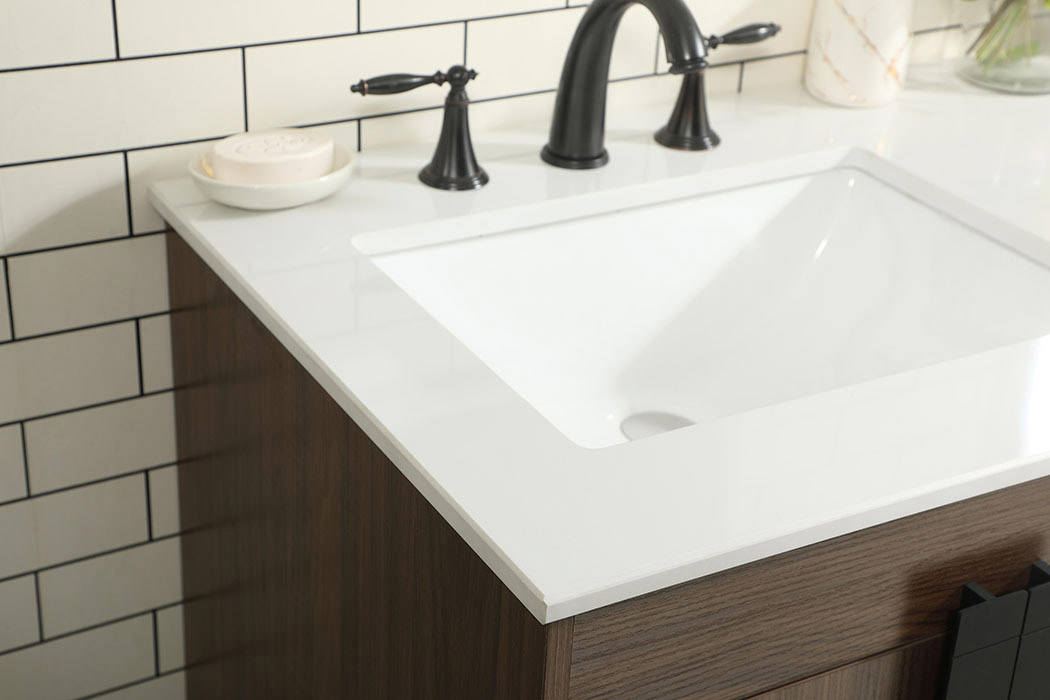 Elegant Bathroom Vanity - Walnut (VF48860DMWT)