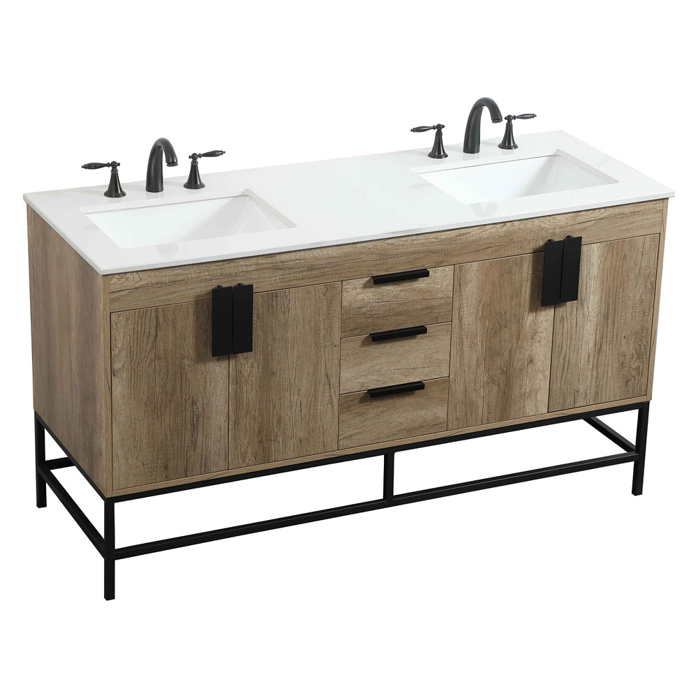 Elegant Bathroom Vanity - Natural Oak (VF48860DNT)