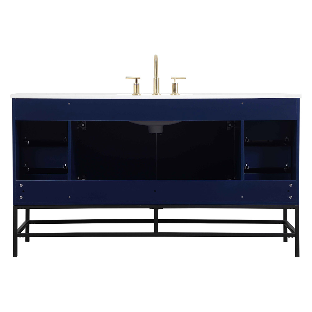 Elegant Bathroom Vanity - Blue (VF48860MBL)