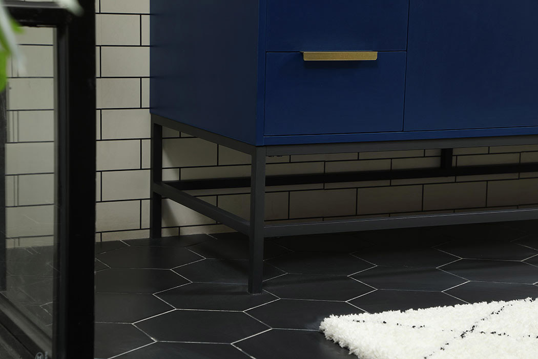 Elegant Bathroom Vanity - Blue (VF48860MBL)