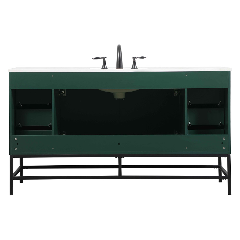 Elegant Bathroom Vanity - Green (VF48860MGN)