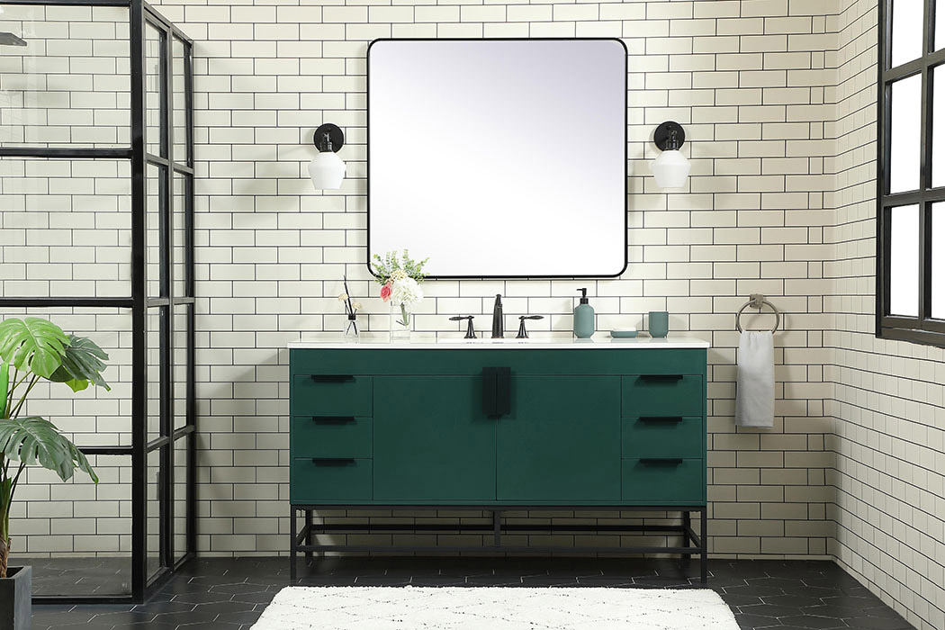 Elegant Bathroom Vanity - Green (VF48860MGN)