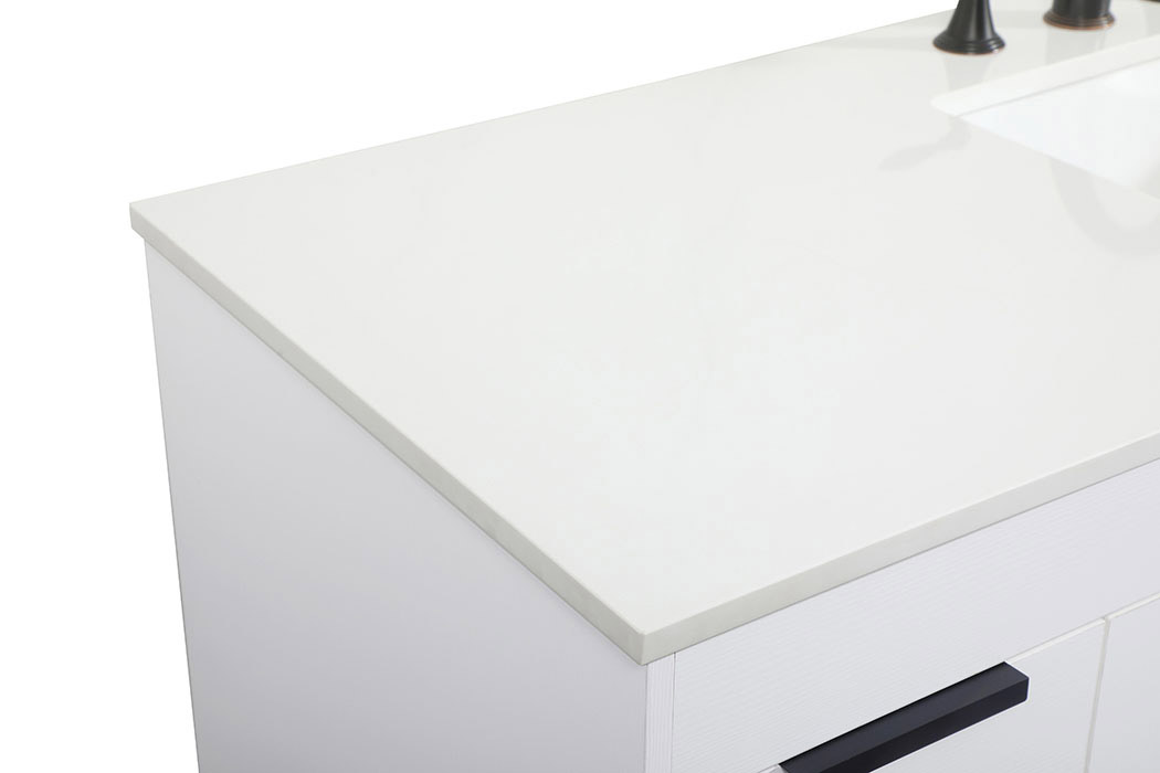 Elegant Bathroom Vanity - White (VF48860MWH)