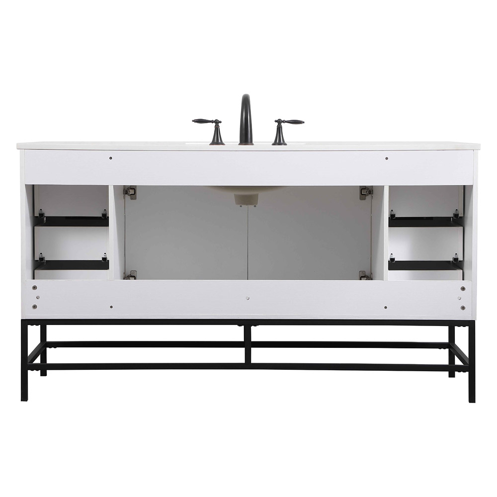 Elegant Bathroom Vanity - White (VF48860MWH)