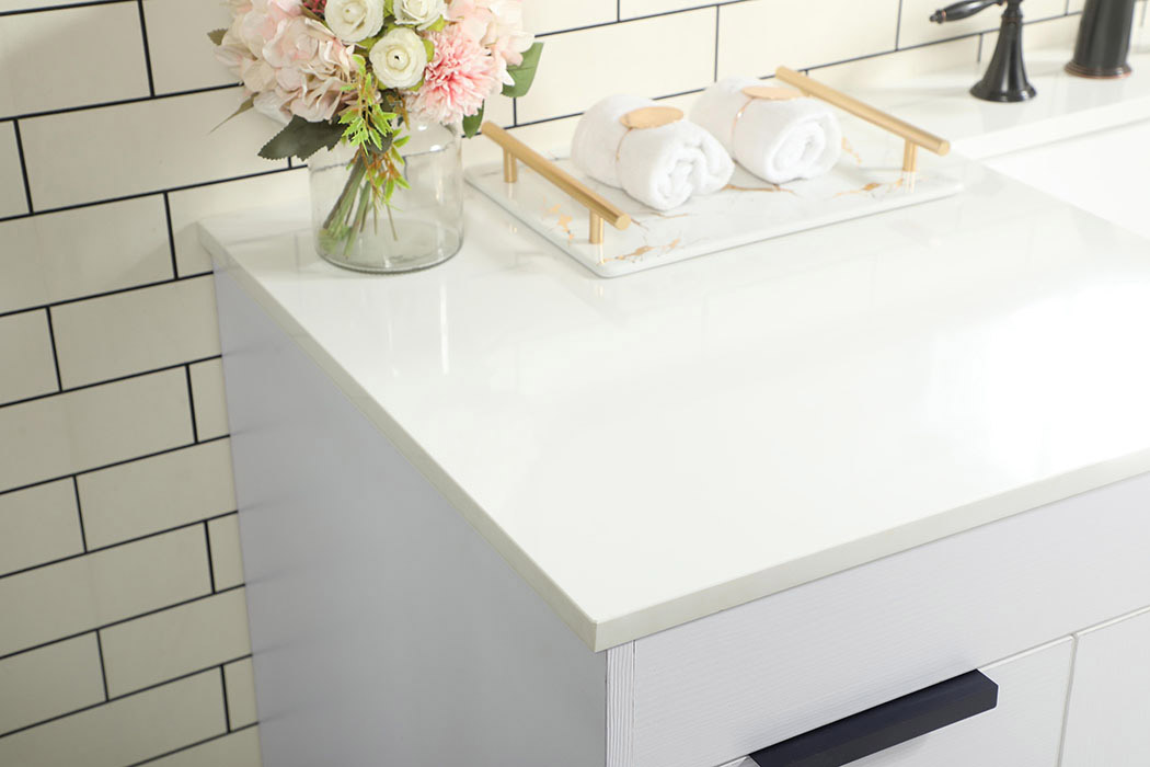 Elegant Bathroom Vanity - White (VF48860MWH)