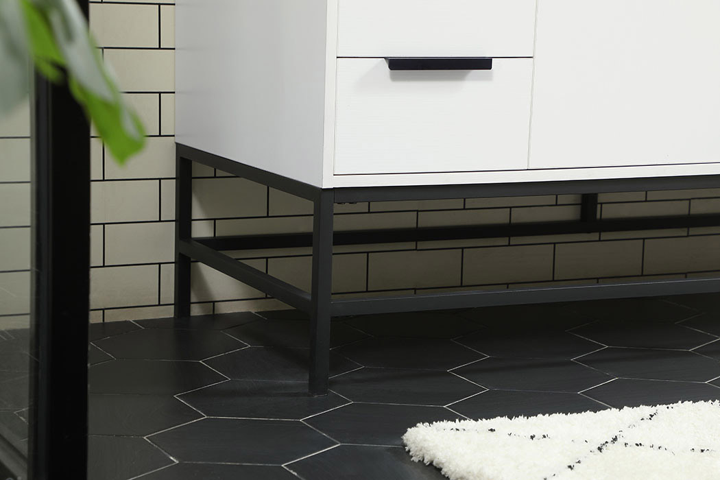 Elegant Bathroom Vanity - White (VF48860MWH)